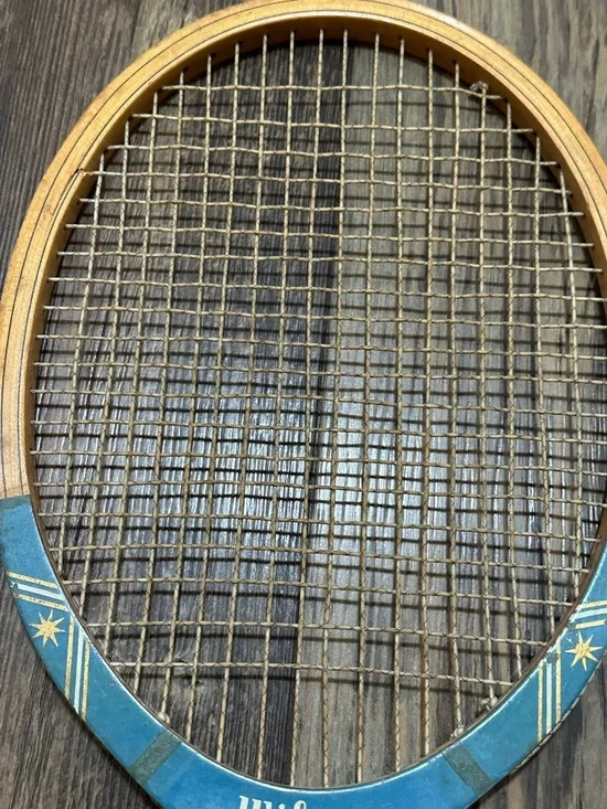 VTG Wilson Mary Hardwick FLIGHT speed flex wood tennis racket - Picture 6 of 8